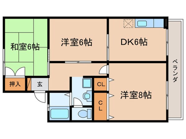 ハミングハウスの物件間取画像